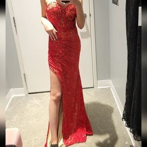 Red prom dress